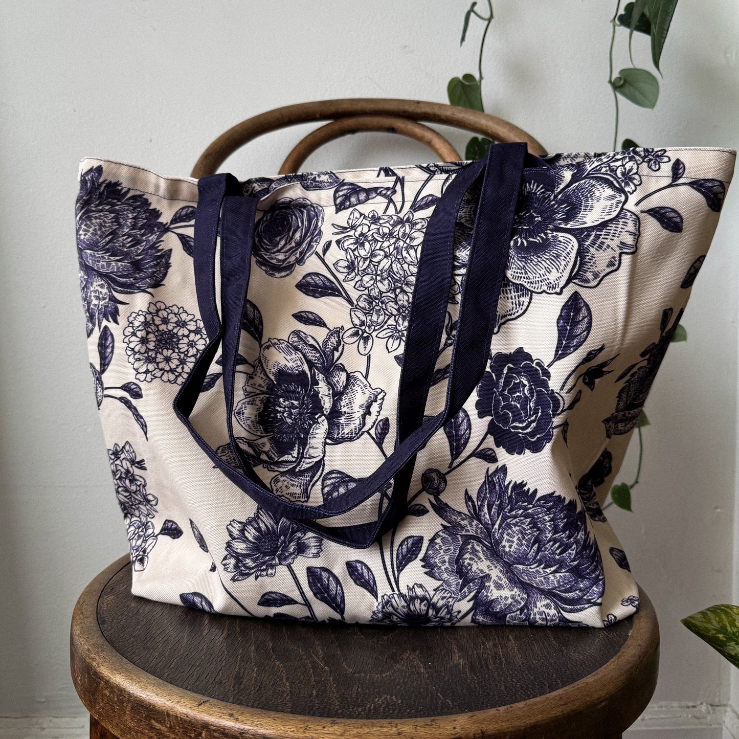 Floral Canvas Tote