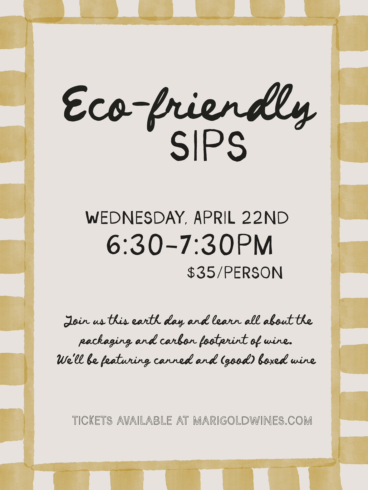 Eco-Friendly Sips - 4/22