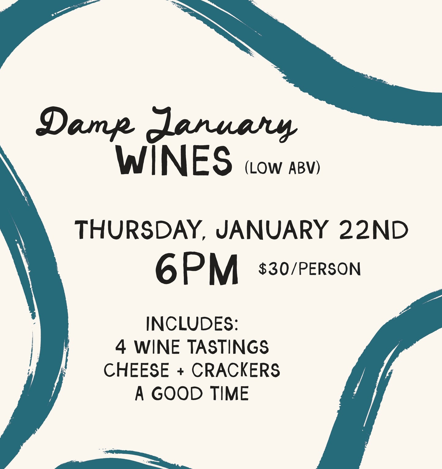 Damp January (Low ABV) Class - Thursday , January 22nd