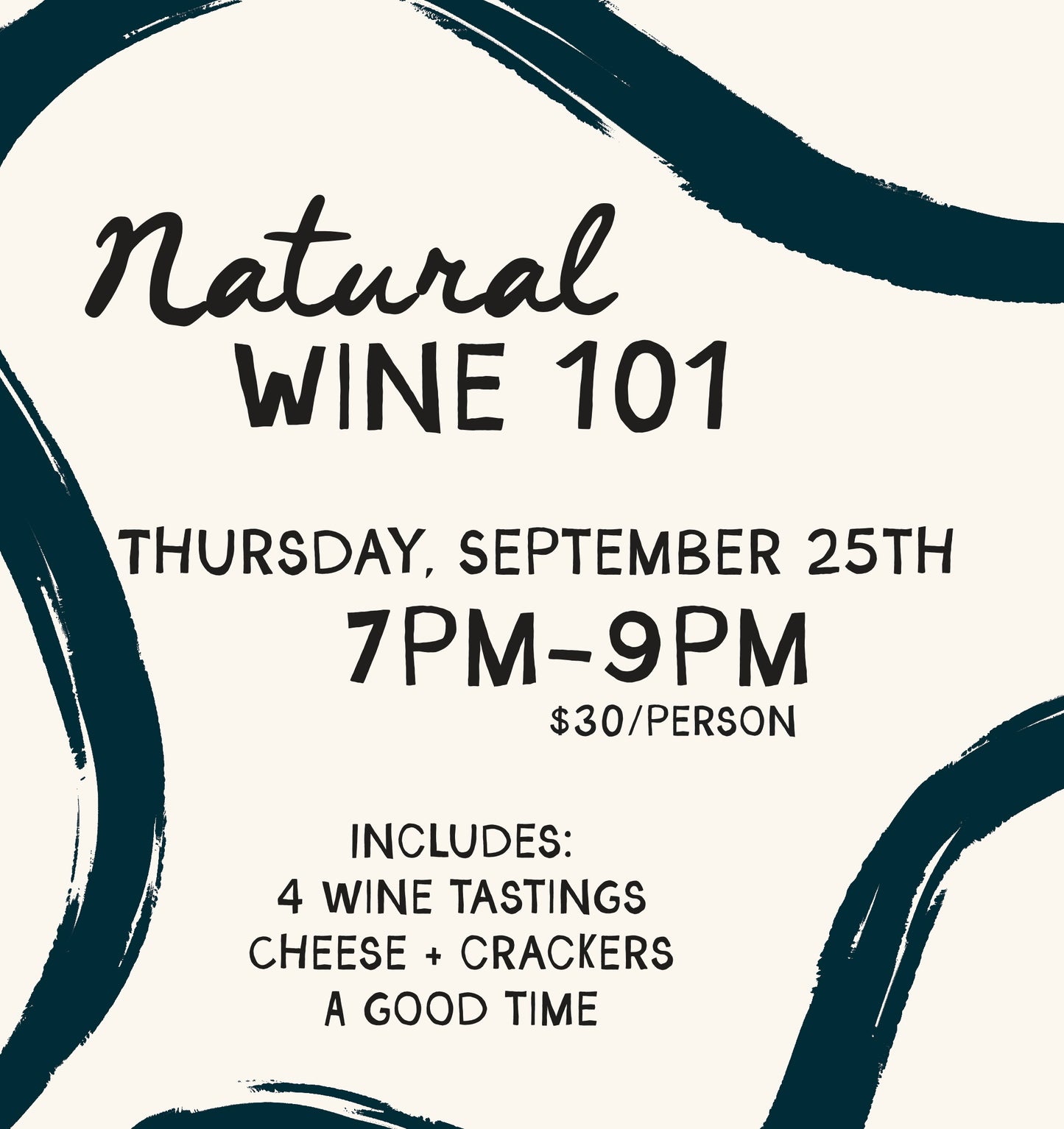 Natural Wine 101 Class - Thursday, September 25th