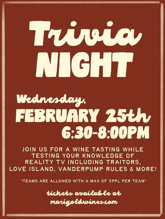 Trivia + Wine Tasting 2/25