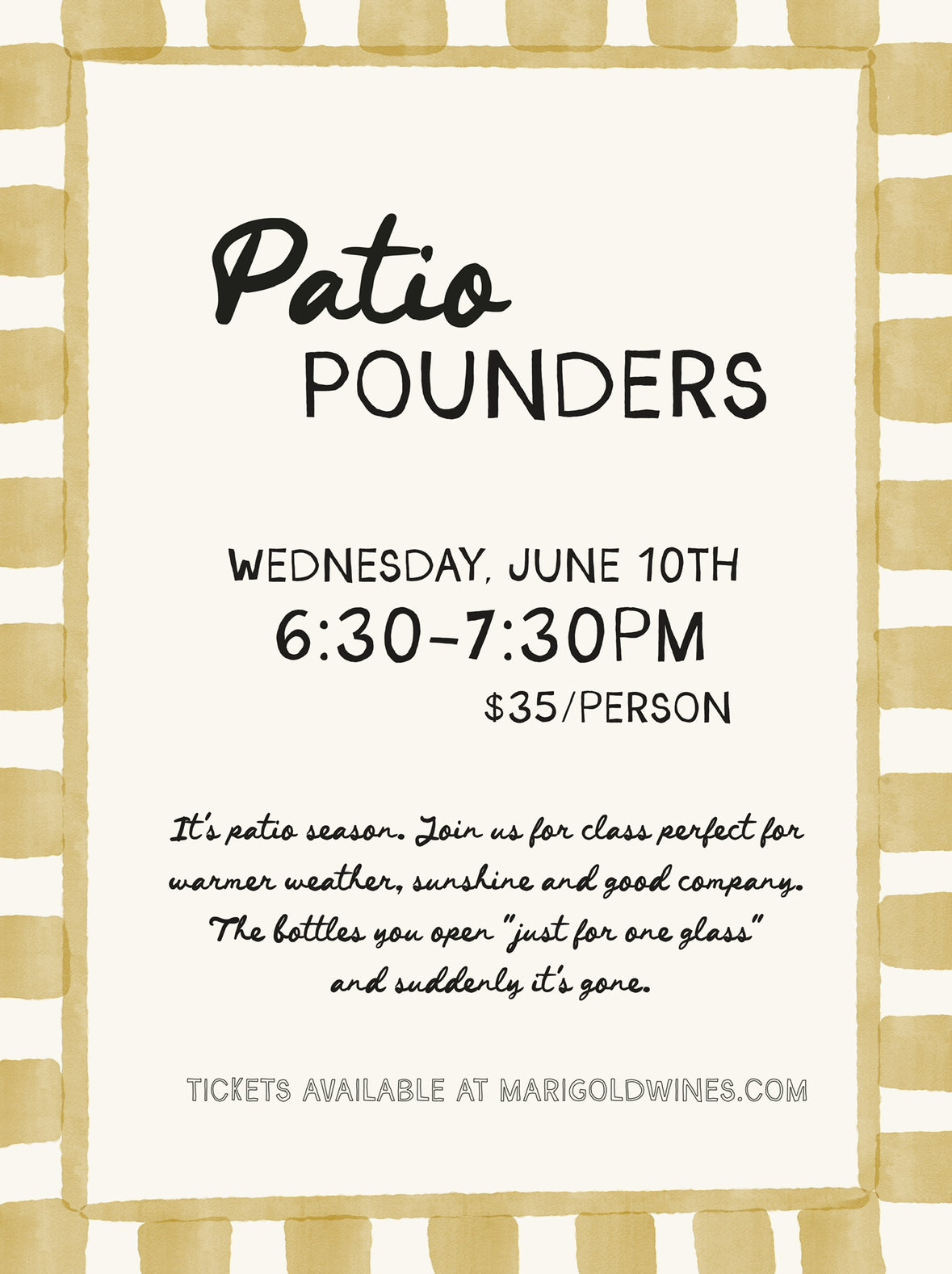 Patio Pounders Class 6/10