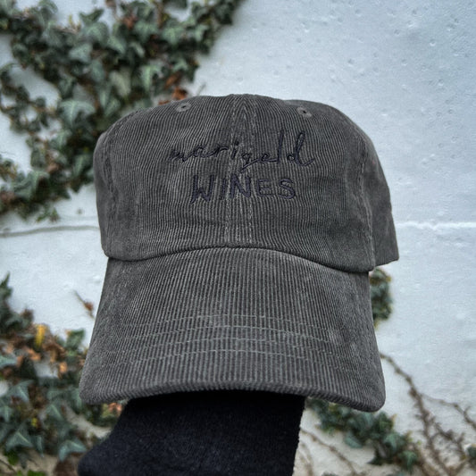 Marigold Wines Olive Green Corduroy Baseball Hat