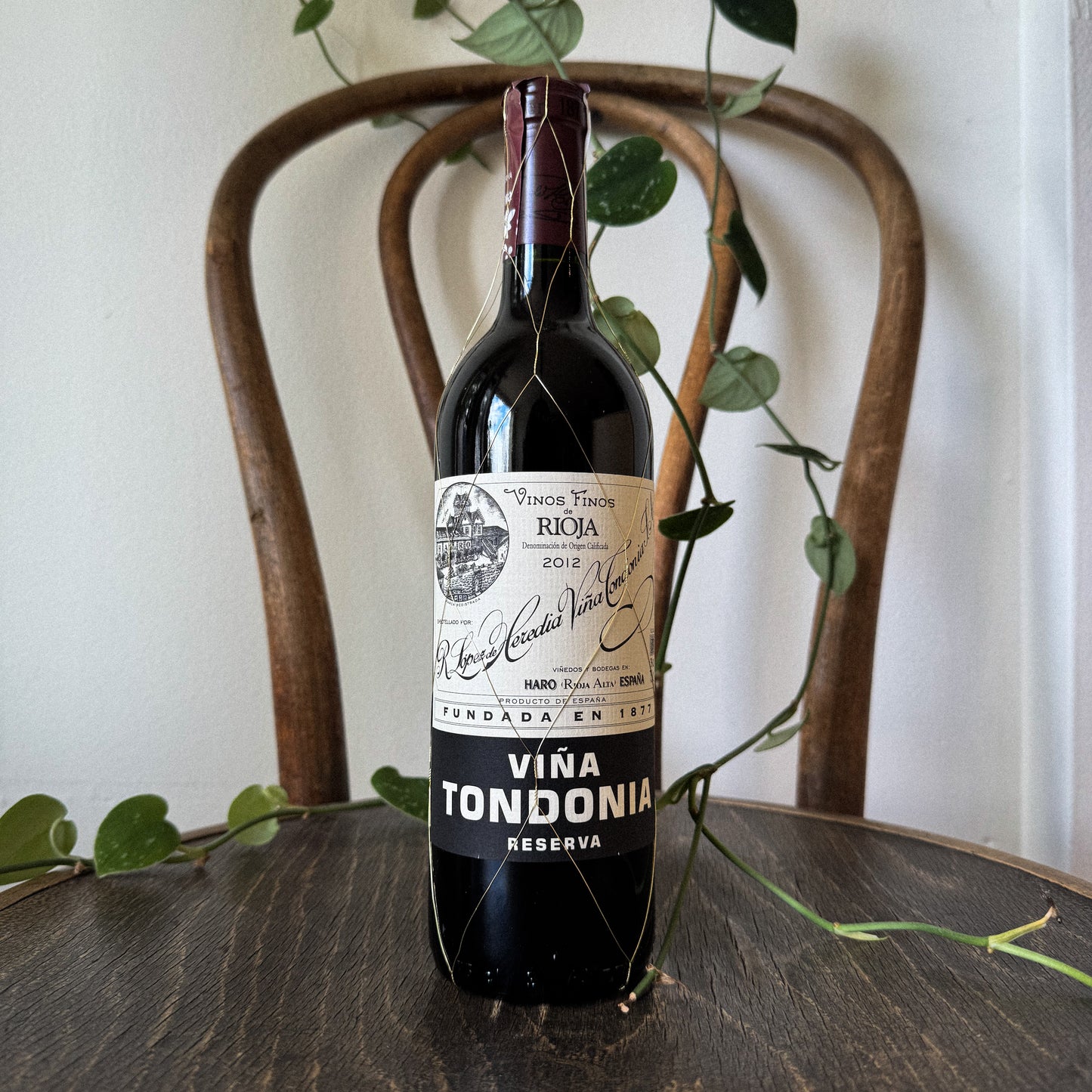 Bodegas R Lopez de Heredia vina Tondonia Rioja 2012