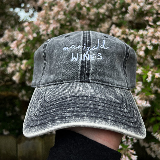 Marigold Wines Vintage Black Baseball Hat