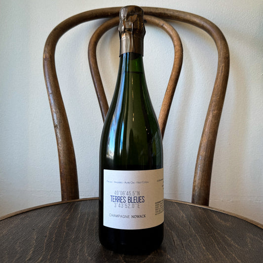 Flavien Nowack Champagne ‘Les Terres Bleues’ Blanc de Meunier Extra Brut 2020