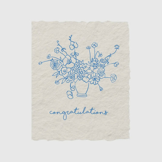 Congratulations Floral Bouquet Card