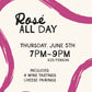 Rosé All Day Wine Class - June 5th