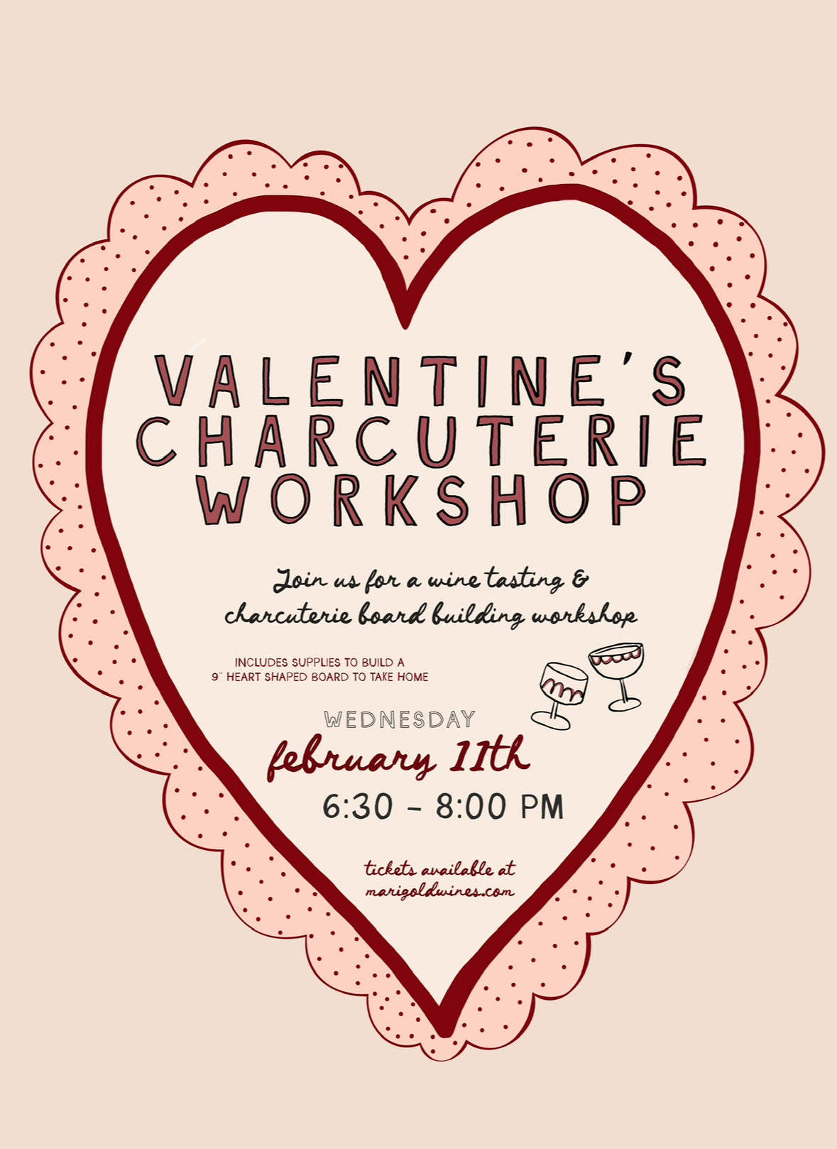 Valentine’s Charcuterie Workshop 2/11