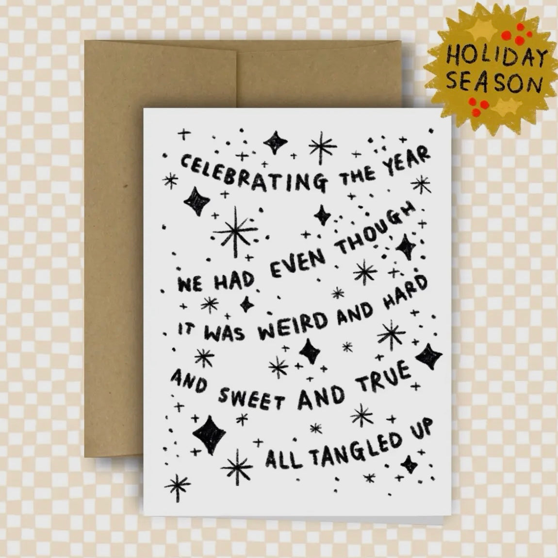 Celebrating the Year We Had Even Though Holiday Card